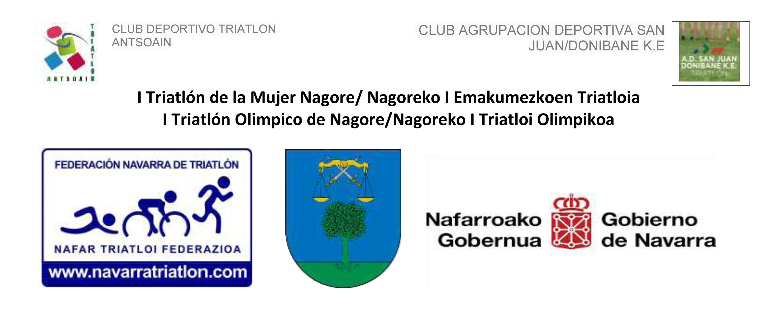 Inscripciones abiertas del I Triatl&oacute;n de la Mujer Nagore y I Triatl&oacute;n Ol&iacute;mpico de Nagore (4 de septiembre)